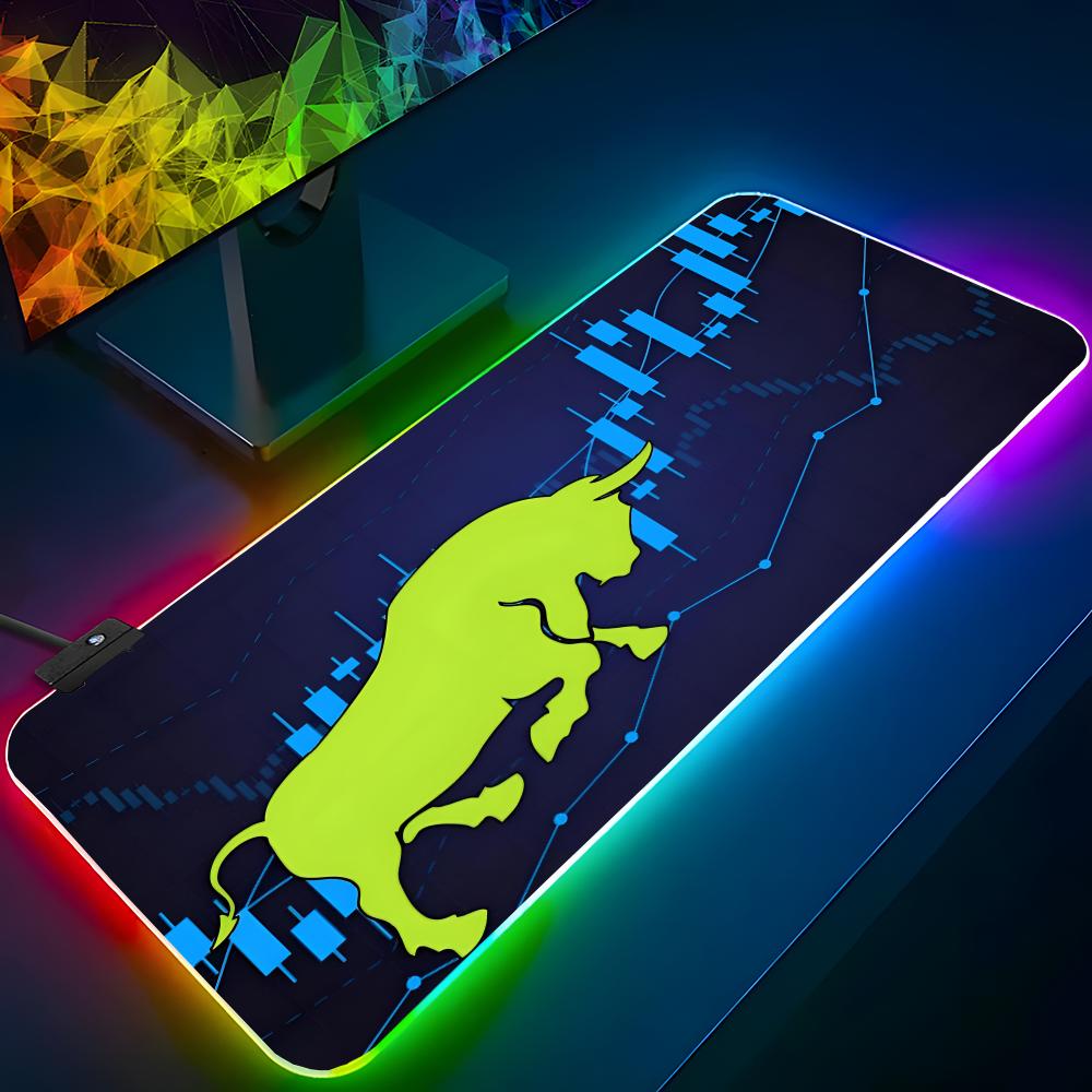 Laptop Accessories Rgb - 마켓 불 마우스 패드 RGB 백라이트