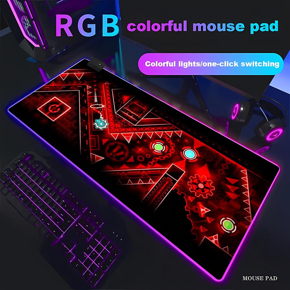 Laptop Accessories Rgb - RGB E-스포츠 쿨 마우스 패드 기하학