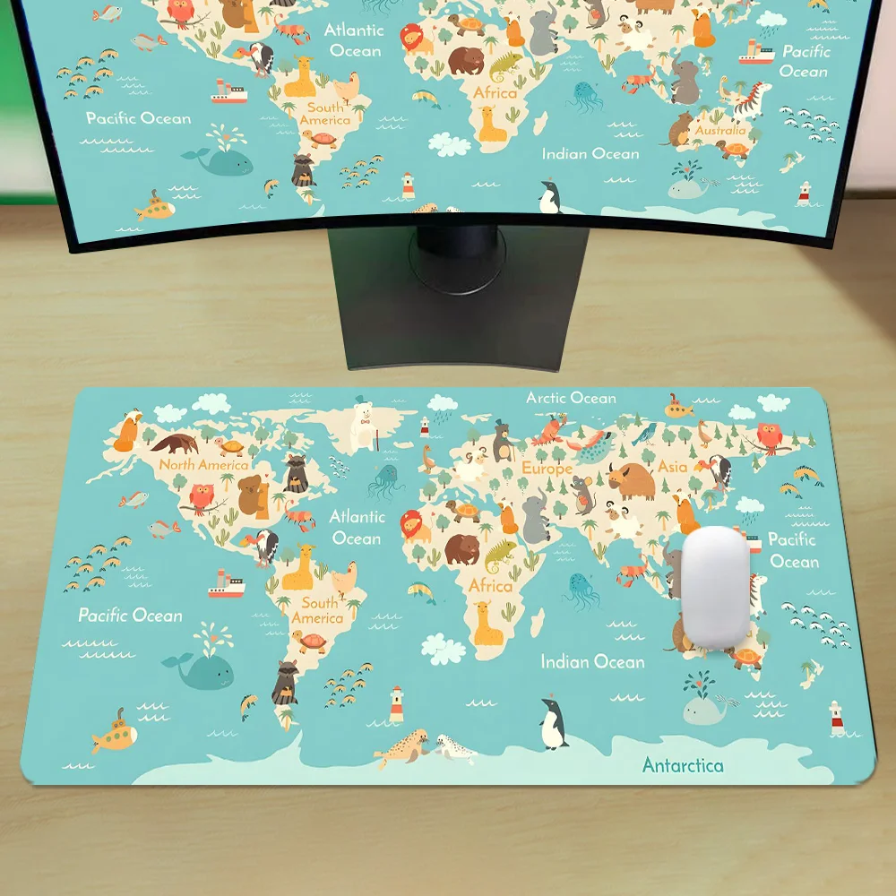 세계지도 게임용 마우스 패드 애니메이션 디자인 마우스패 - Laptop Accessories World 리뷰 및 가격