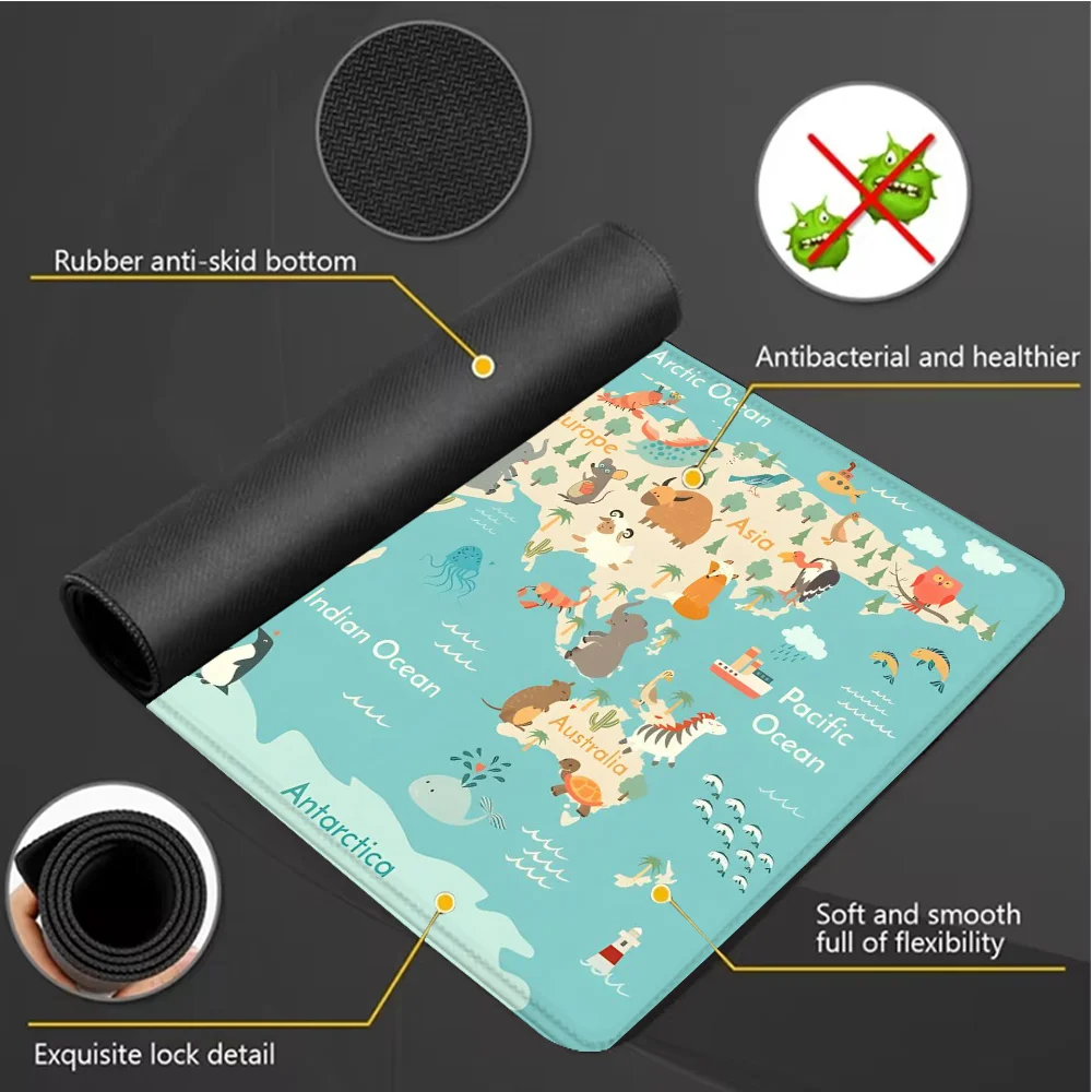 세계지도 게임용 마우스 패드 애니메이션 디자인 마우스패 - Laptop Accessories World 리뷰 및 가격