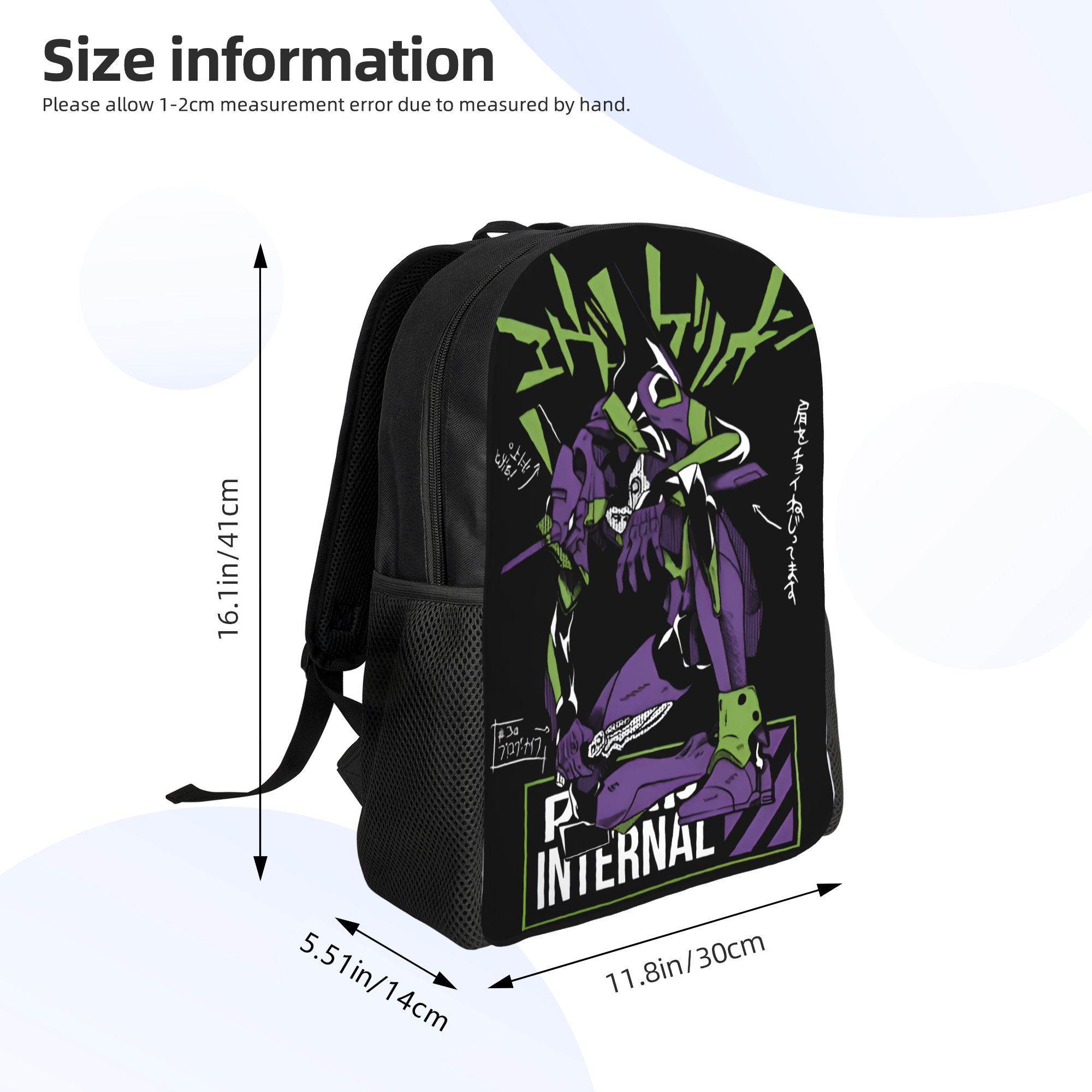 3D 인쇄 E-Evangelions 배낭 메카 스타일  - Laptop Accessories Bag For Men 리뷰 및 가격