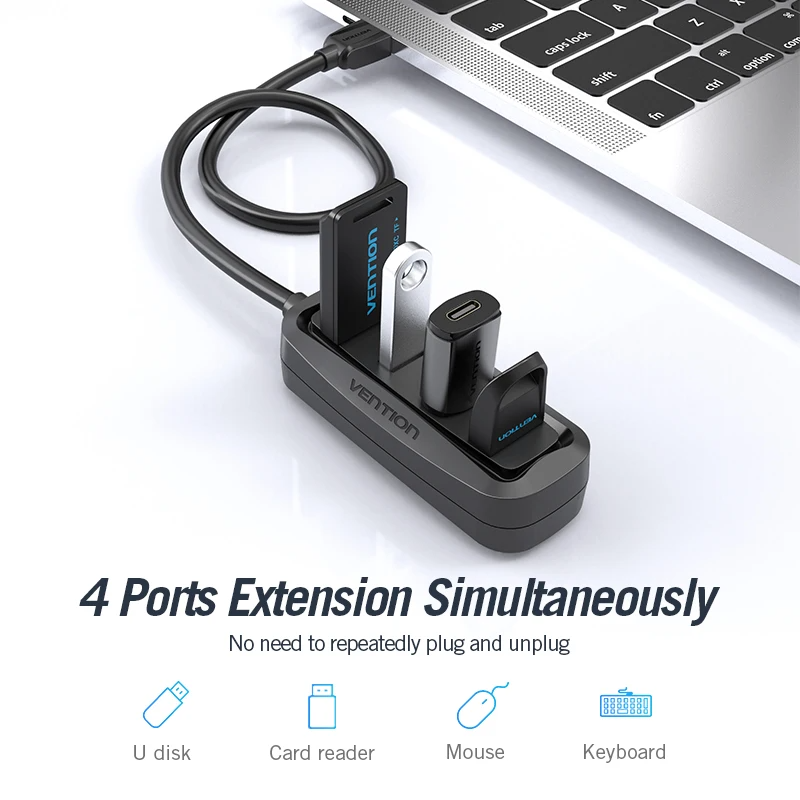 Vention USB 2.0 허브 4 포트, Lenov - Laptop Accessories Box 리뷰 및 가격