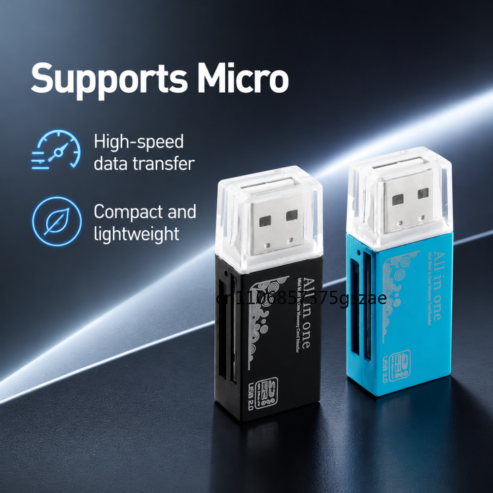 2 in 1 USB2.0 카드 리더 마이크로 TF SD - Laptop Accessories World 리뷰 및 가격