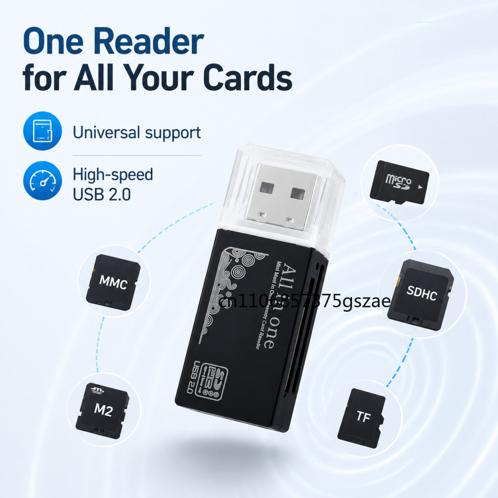 2 in 1 USB2.0 카드 리더 마이크로 TF SD - Laptop Accessories World 리뷰 및 가격