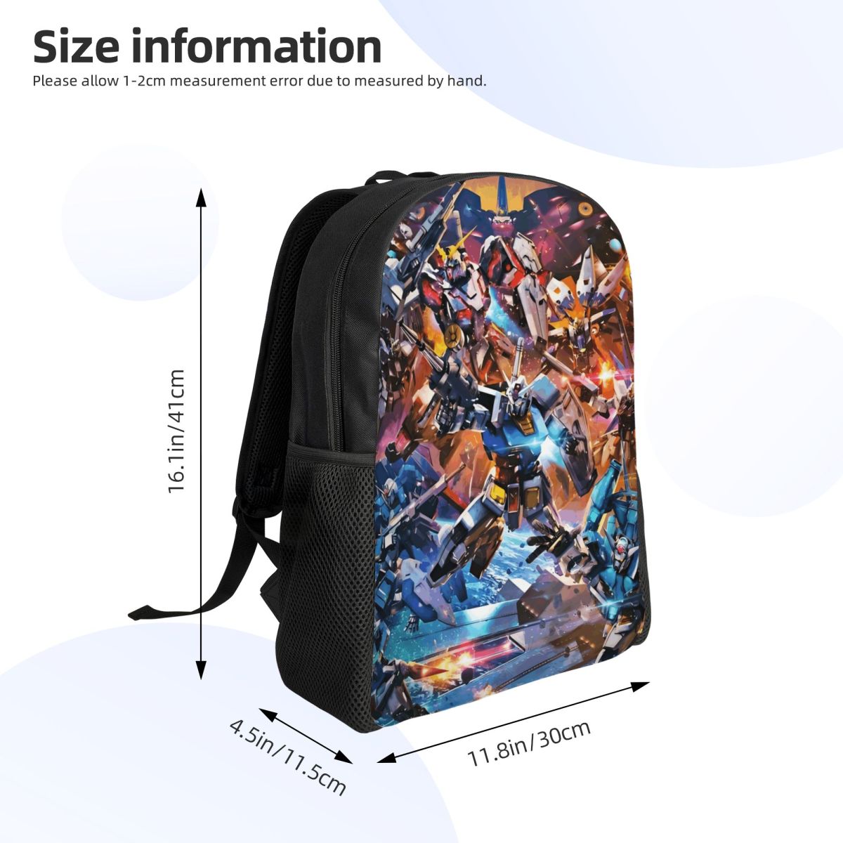 맞춤형 G-건담 영화 노트북 백팩 남녀 패션 책가방 학 - Laptop Accessories Bag For Men 리뷰 및 가격