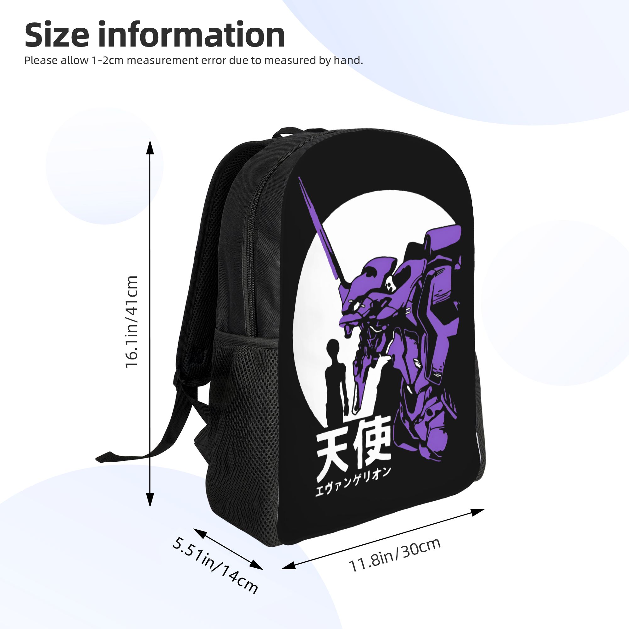 3D 인쇄 E-Evangelions 배낭 메카 스타일  - Laptop Accessories Bag For Men 리뷰 및 가격
