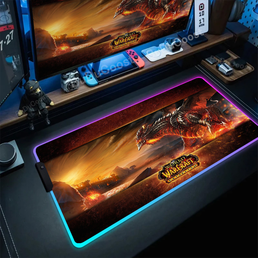 RGB 마우스 패드 게임 워크래프트의 세계 대형 테이블 - Laptop Accessories World 리뷰 및 가격