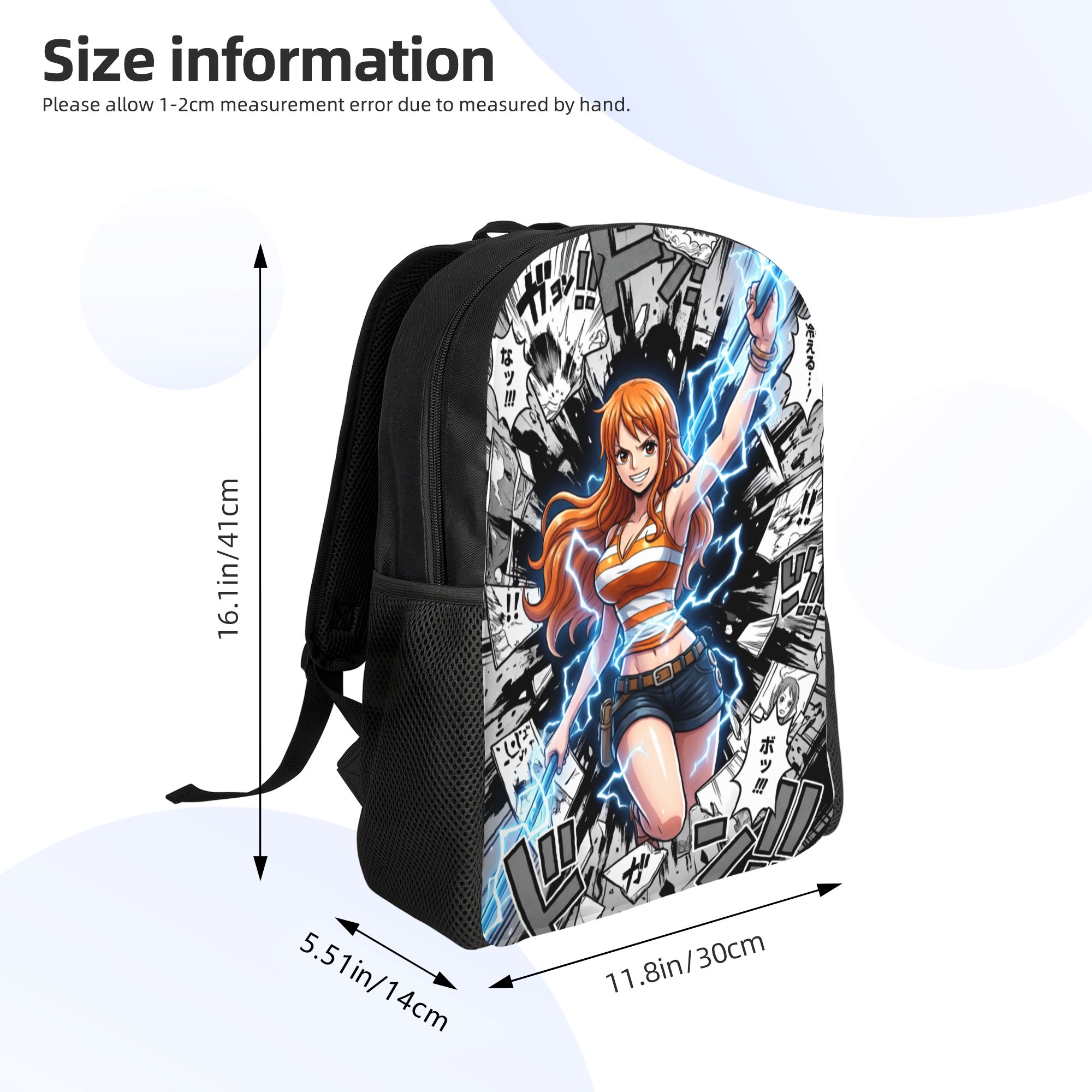 맞춤형 원피스 나미스 노트북 백팩 남녀공용 기본 책가방 - Laptop Accessories Bag For Men 리뷰 및 가격
